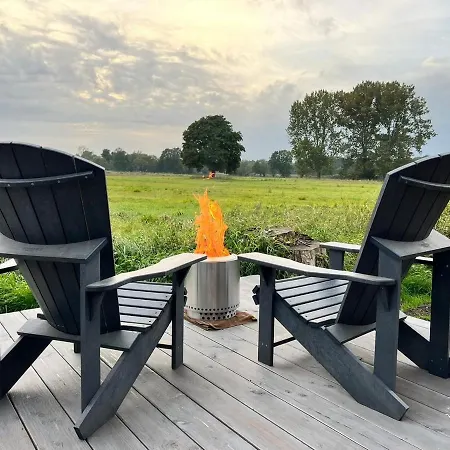Vakantiehuis Ex 102 Tiny House Mit Blick Ins Gruene & Kamin Bleckede